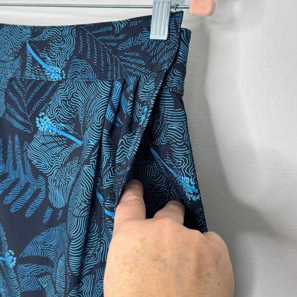 Rip Skirt wrap blue Hawaiian print Maui Moonlight - Picture 4 of 10